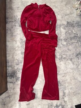 JUICY Tracksuit Hoodie & Pants Flash Red XL